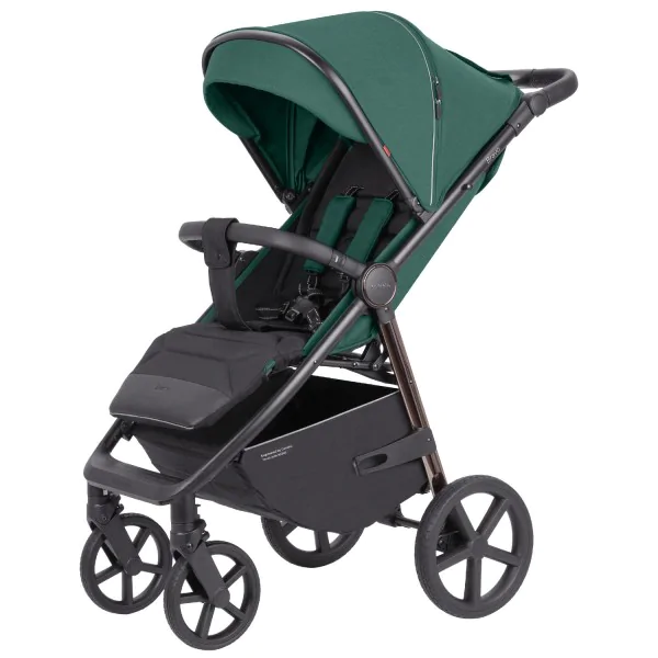 Wózek spacerówka do 22kg żelowe koła w trudny teren Palm green carrello bravo plus 2024