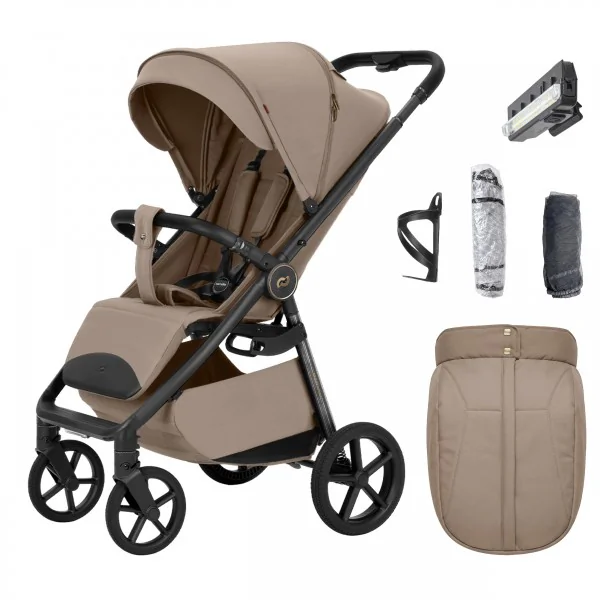Carrello Bravo Carbon bardzo lekki wózek spacerowy z super amortyzacją Ketch Beige