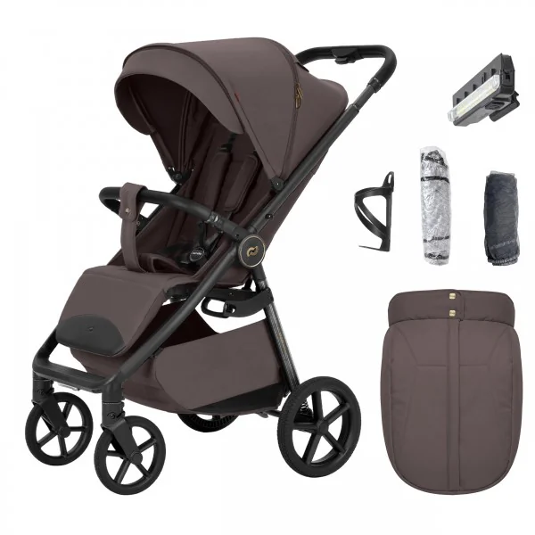 Lekka i wygodna spacerówka Carrello Bravo Carbon Mineral Brown
