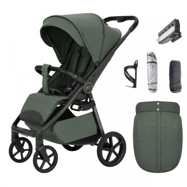 Wózek spacerowy Carrello Bravo Carbon Tropic Green